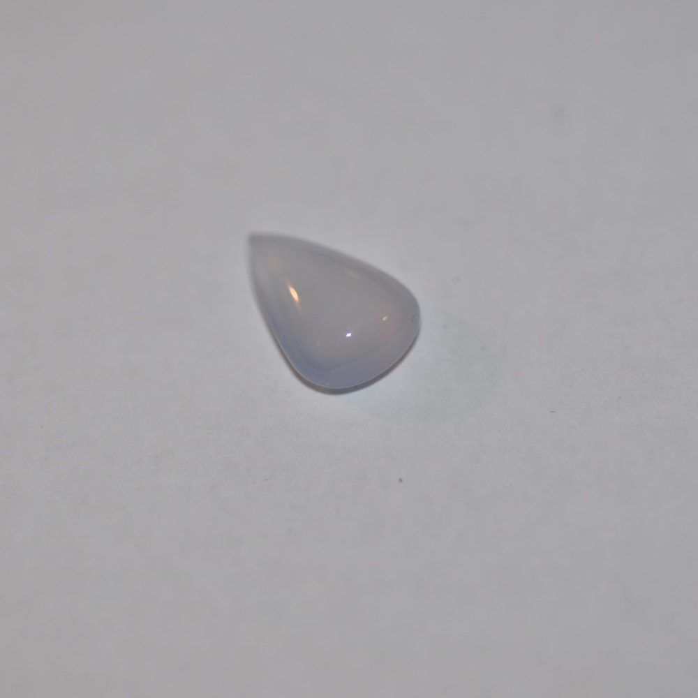Blue chalcedony Cabochon Pear Shape